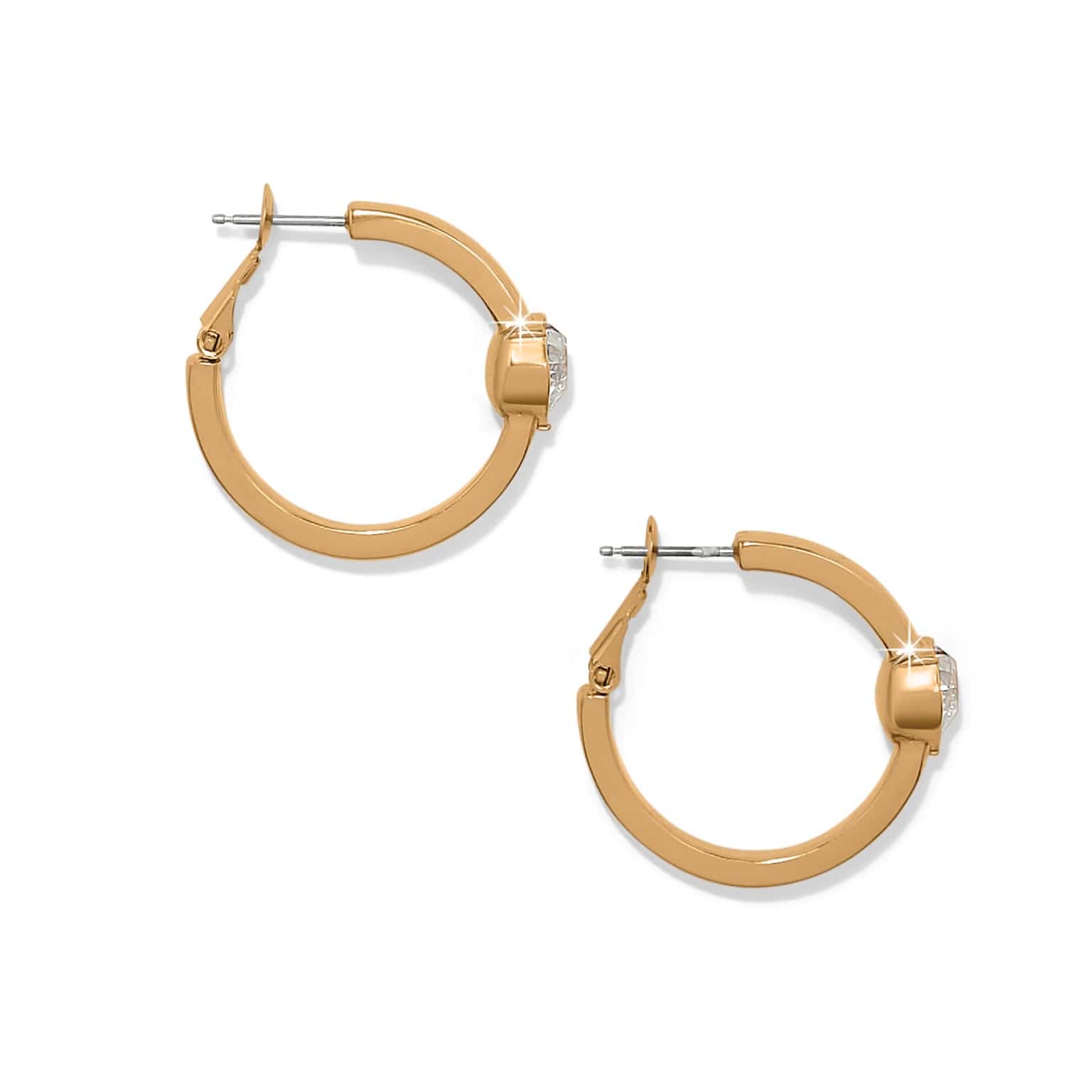 Mystery Of Love Heart Crystal Hoop Earrings - Image 2