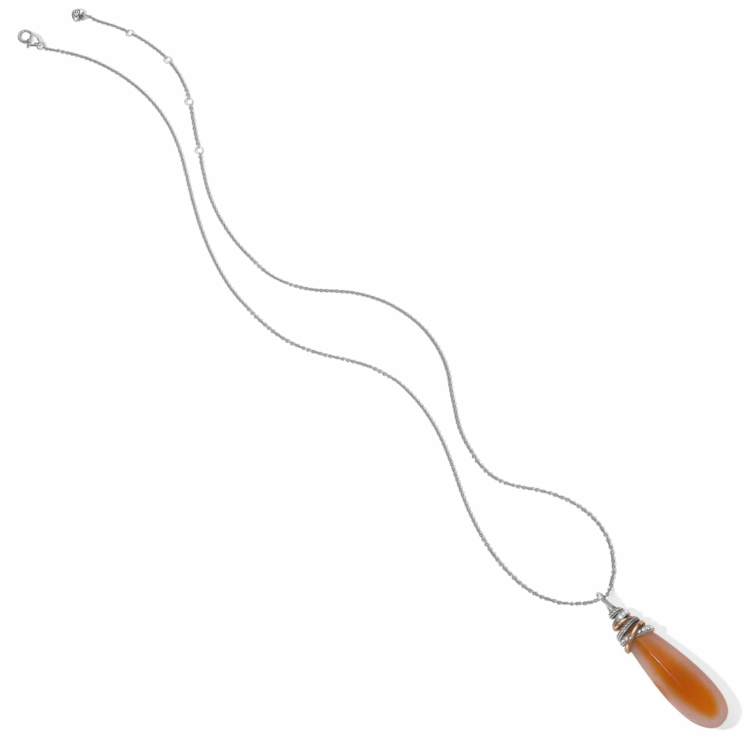 Neptune's Rings Pyramid Drop Carnelian Necklace - Image 2