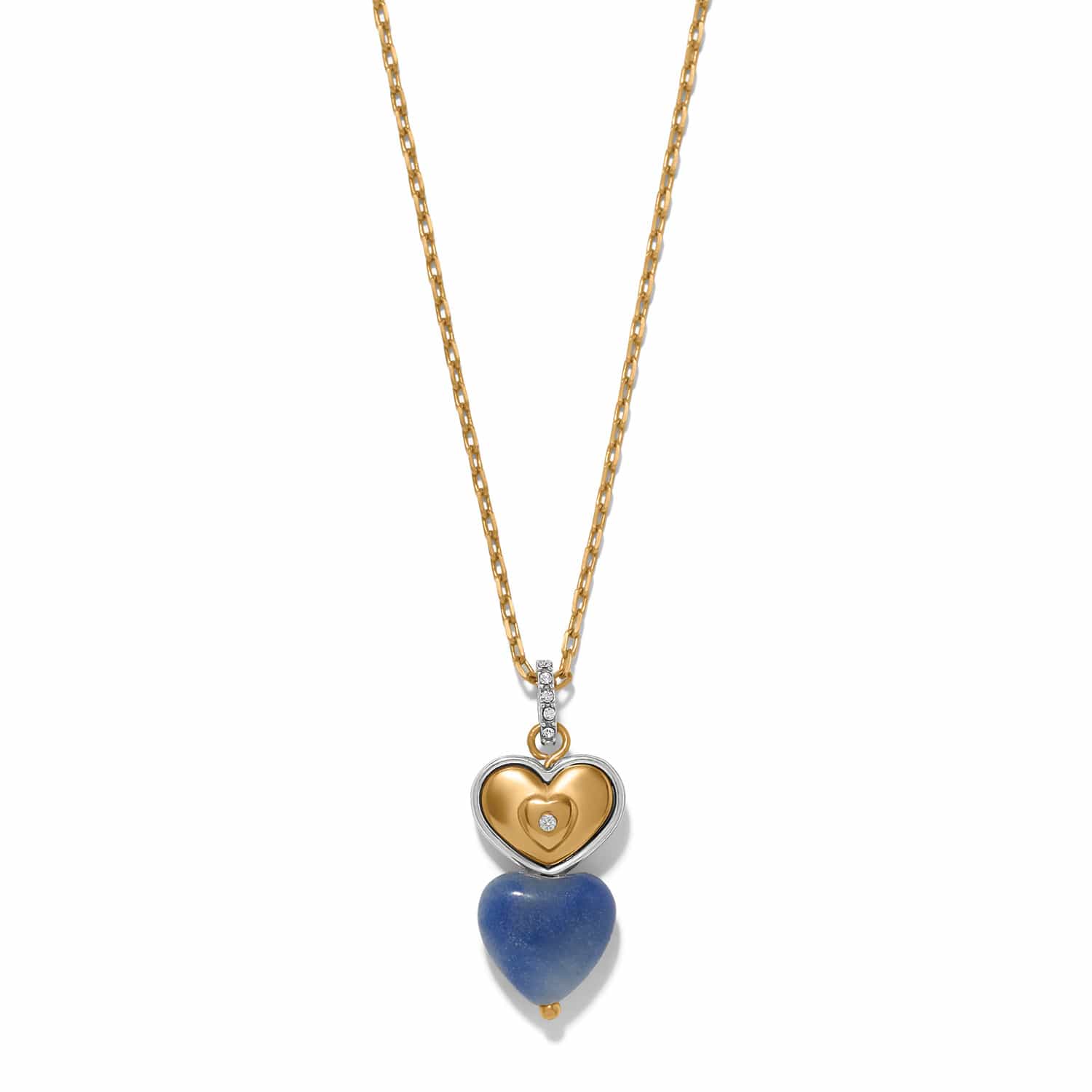One Heart Duo Heart Petite Necklace