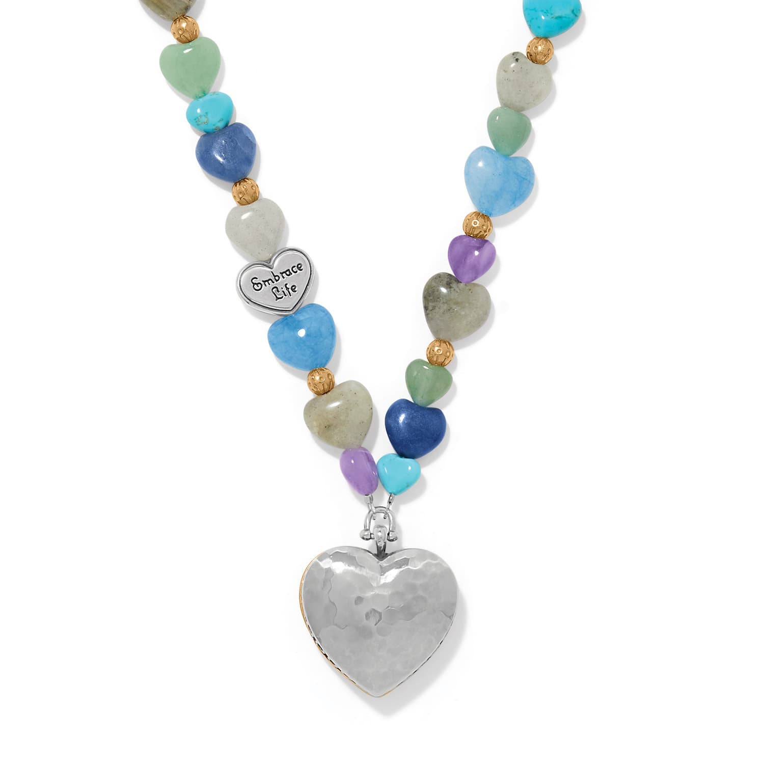 One Heart Multi Heart Bead Necklace - Image 2