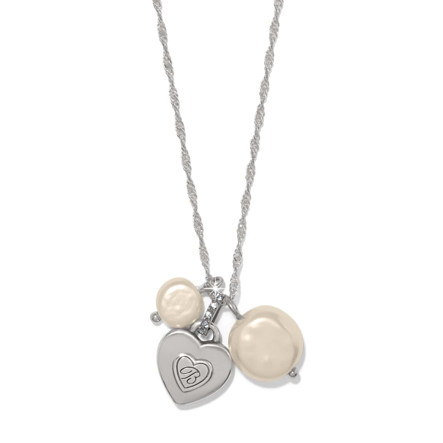 One Heart Pearl Short Necklace - Image 2