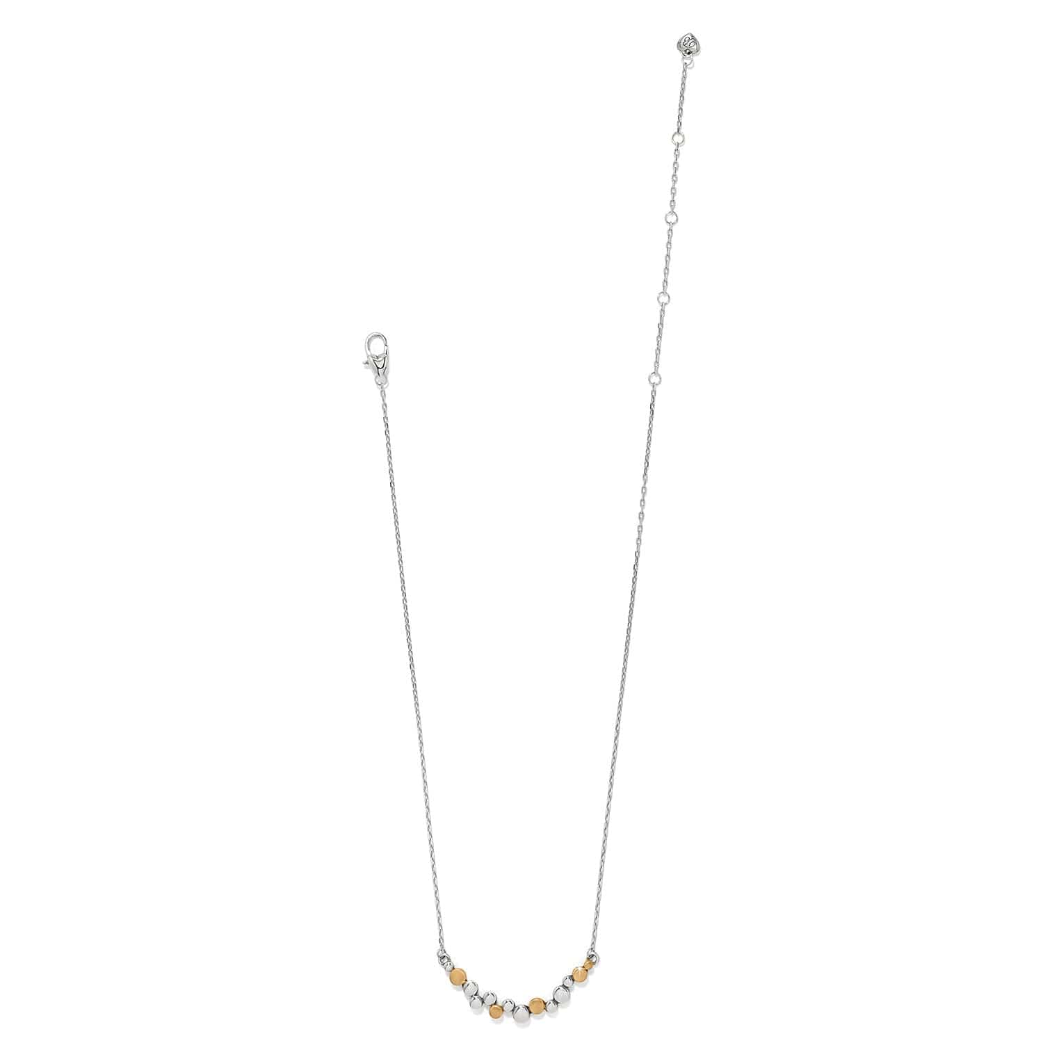Pebble Edge Crescent Bar Necklace - Image 3