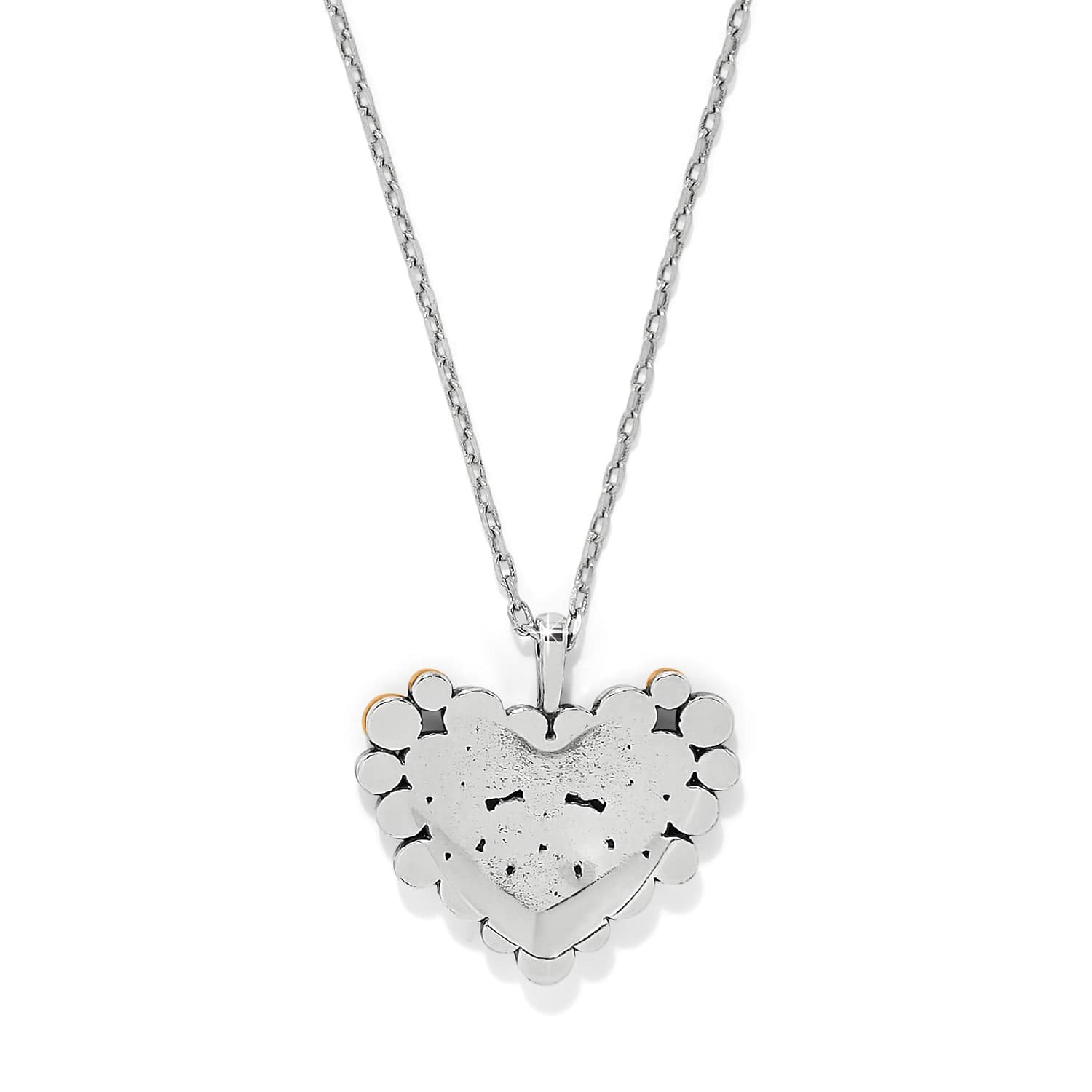 Pebble Edge Heart Necklace - Image 2
