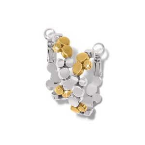 Pebble Edge Small Hoop Earrings
