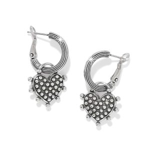 Pebble Sweet Hearts Reversible Charm Hoop Earrings