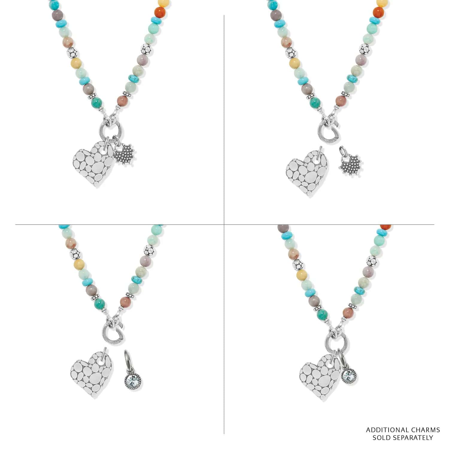 Pebble Sweet Hearts Token Charm Necklace - Image 6