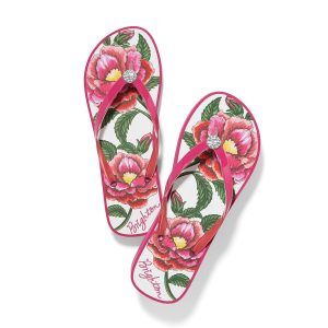 Petal Fuchsia Platform Flip Flops