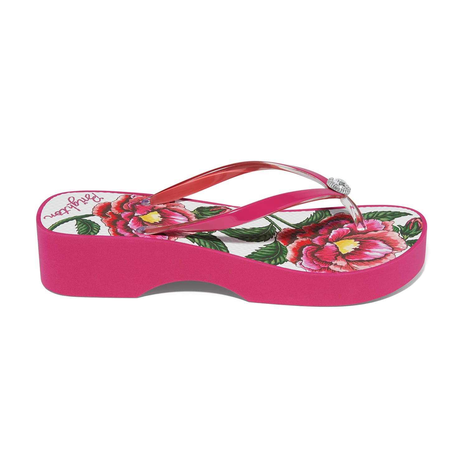 Petal Fuchsia Platform Flip Flops - Image 4