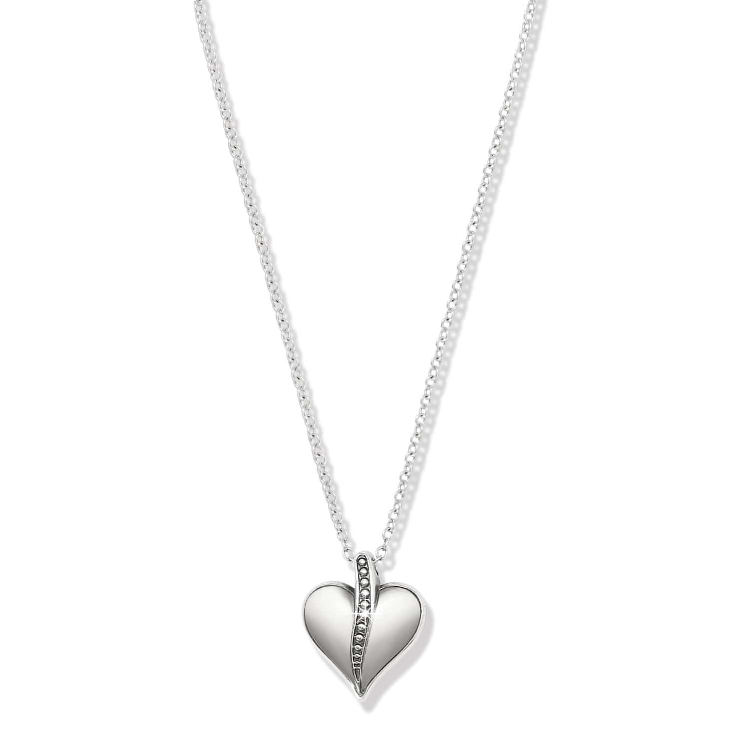 Precious Heart Two Tone Petite Necklace - Image 2