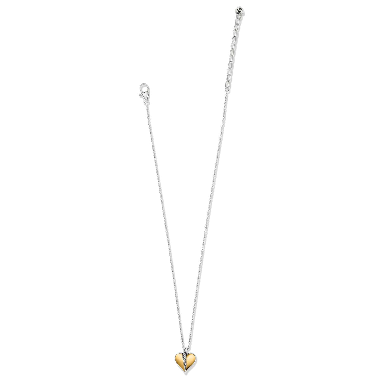 Precious Heart Two Tone Petite Necklace - Image 3