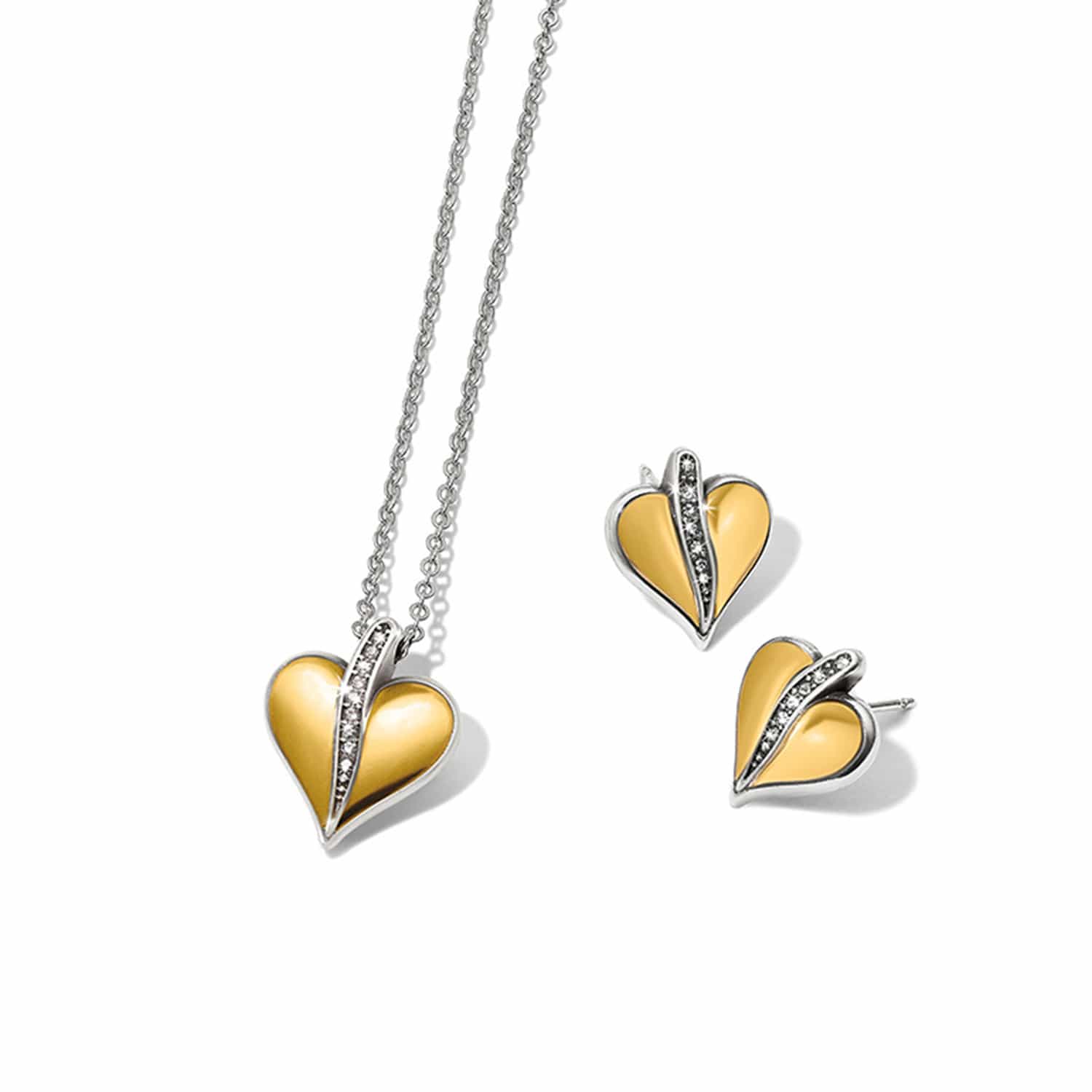 Precious Heart Two Tone Petite Necklace - Image 4
