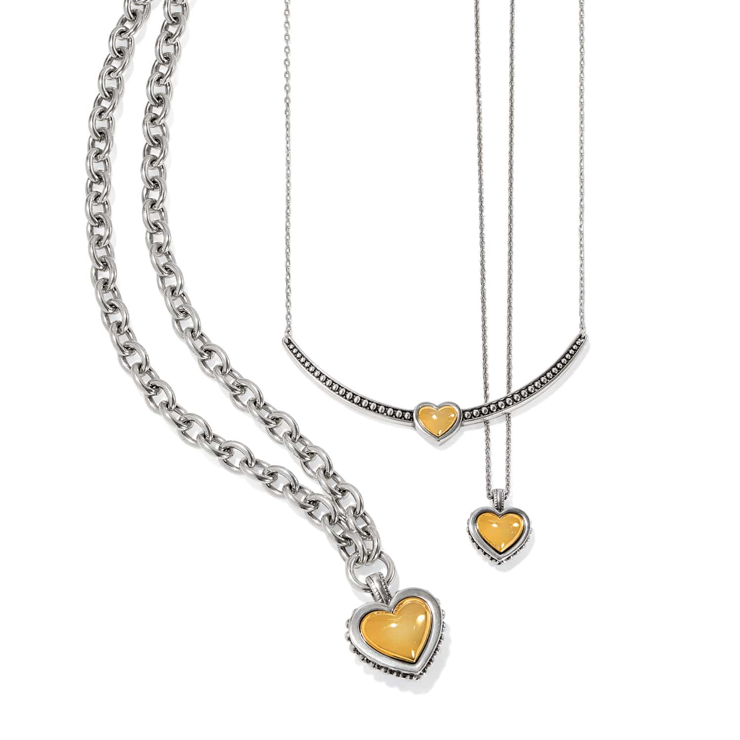 Pretty Tough Bold Two Tone Necklace - Image 4