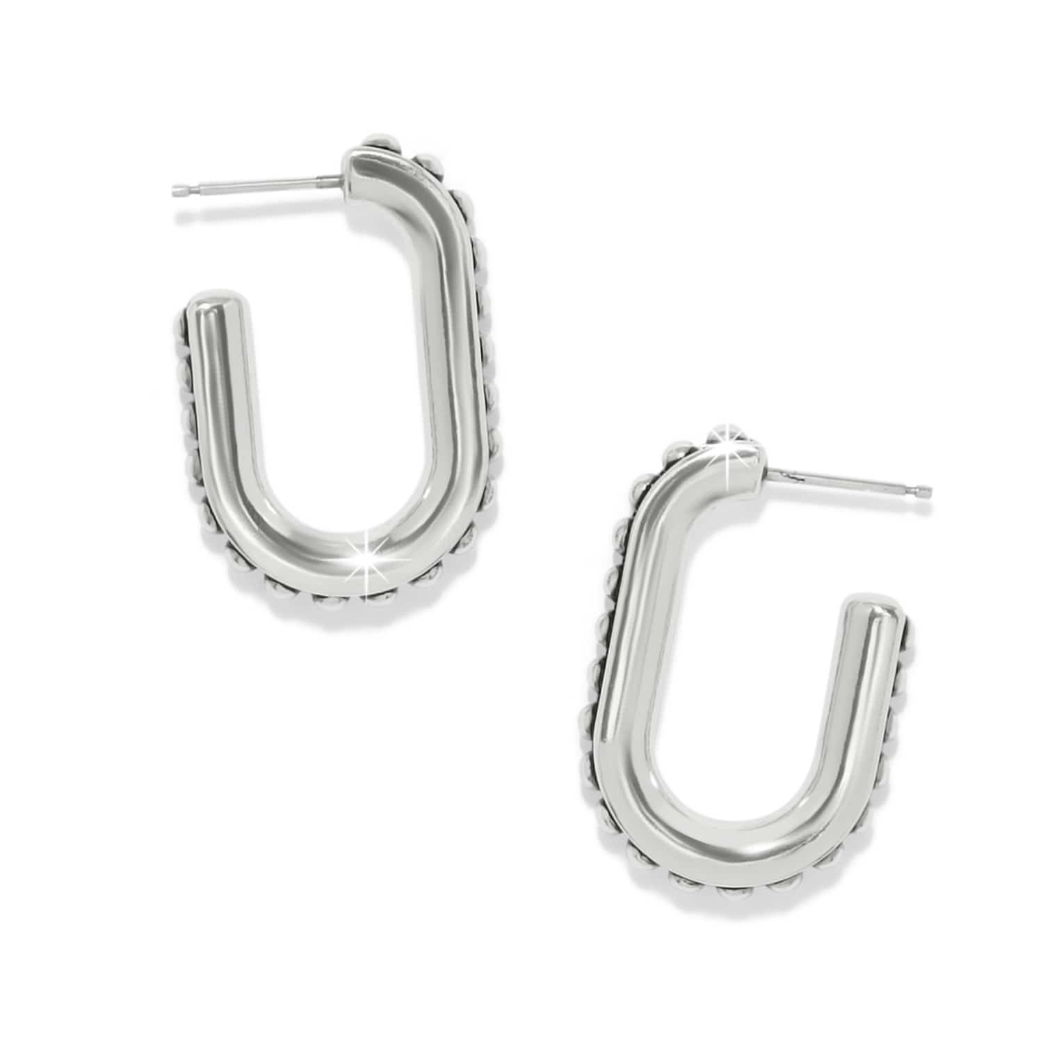Pretty Tough Link Hoop Earrings - Image 2