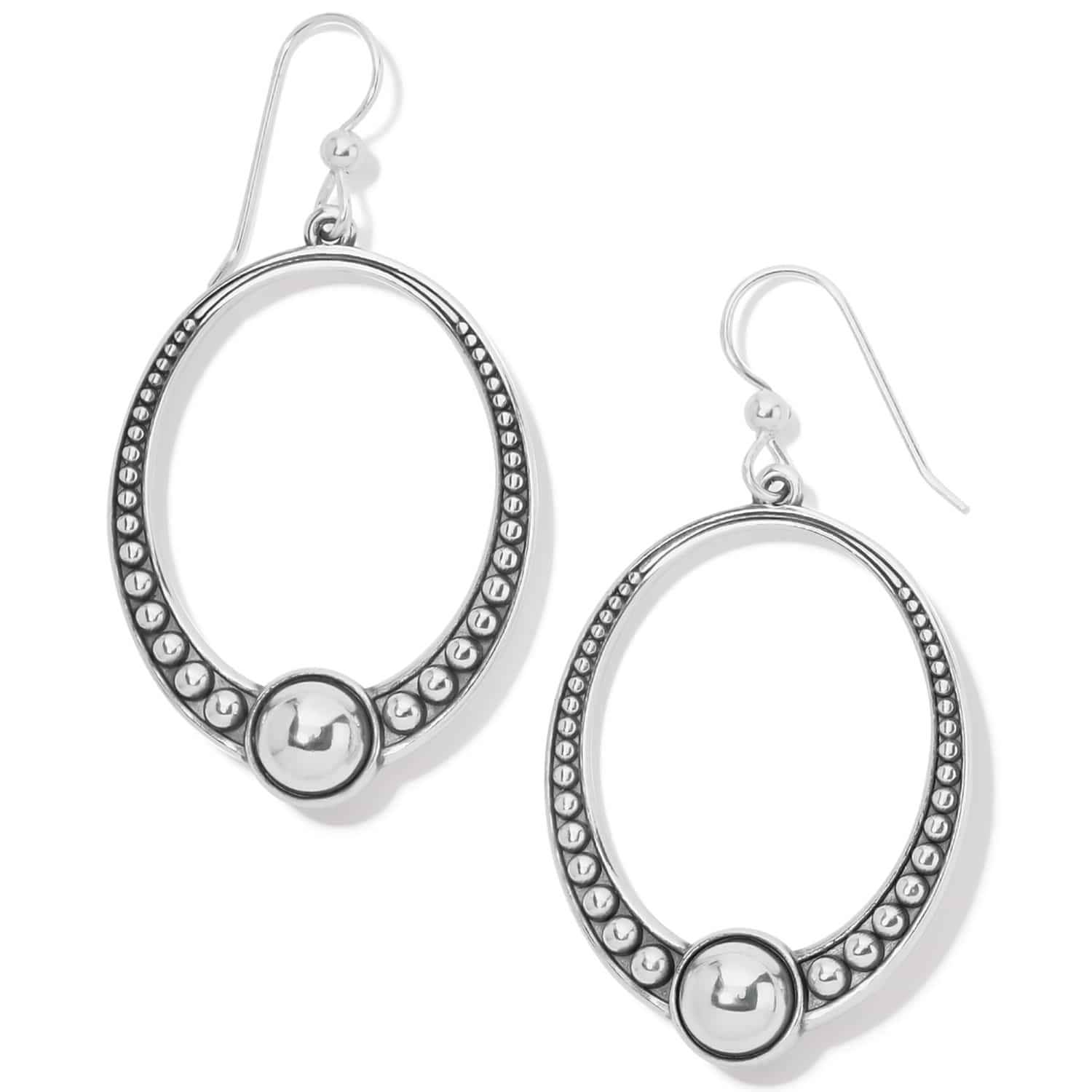 Pretty Tough Oval French Wire Earrings - Image 2