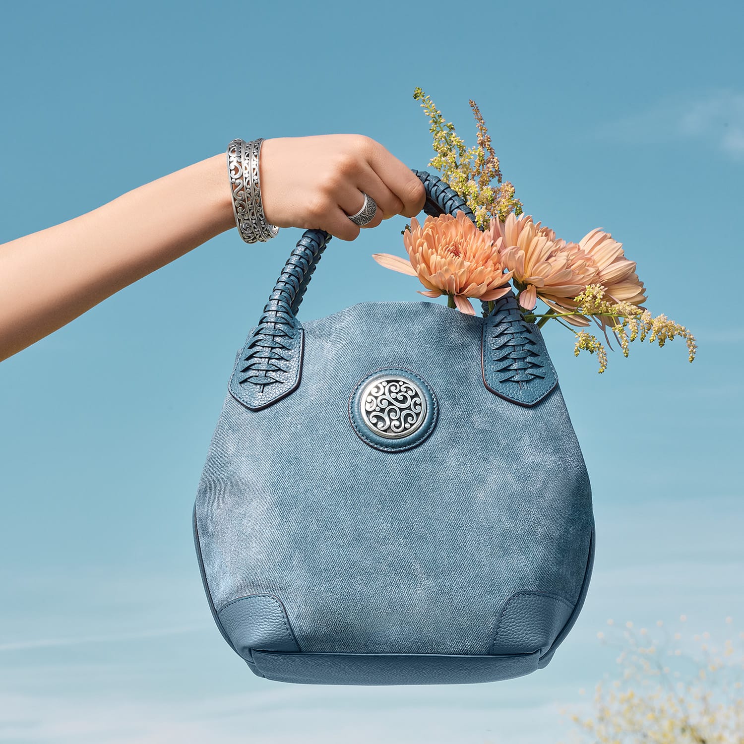 Reina Suede Medium Tote - Image 4