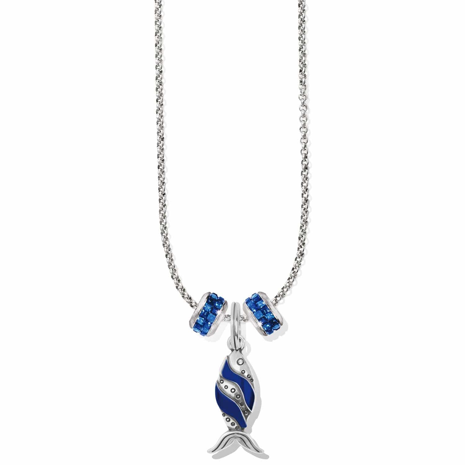 Retro Fish Charm Necklace