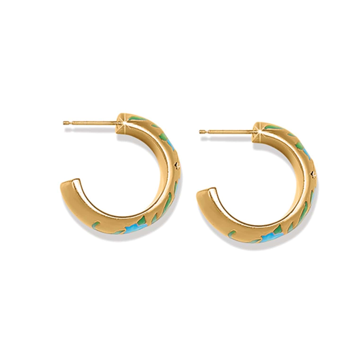 Reverie Flower Hoop Earrings - Image 2