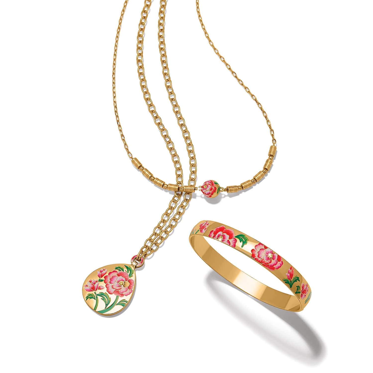 Rose Petal Bangle Bracelet - Image 3