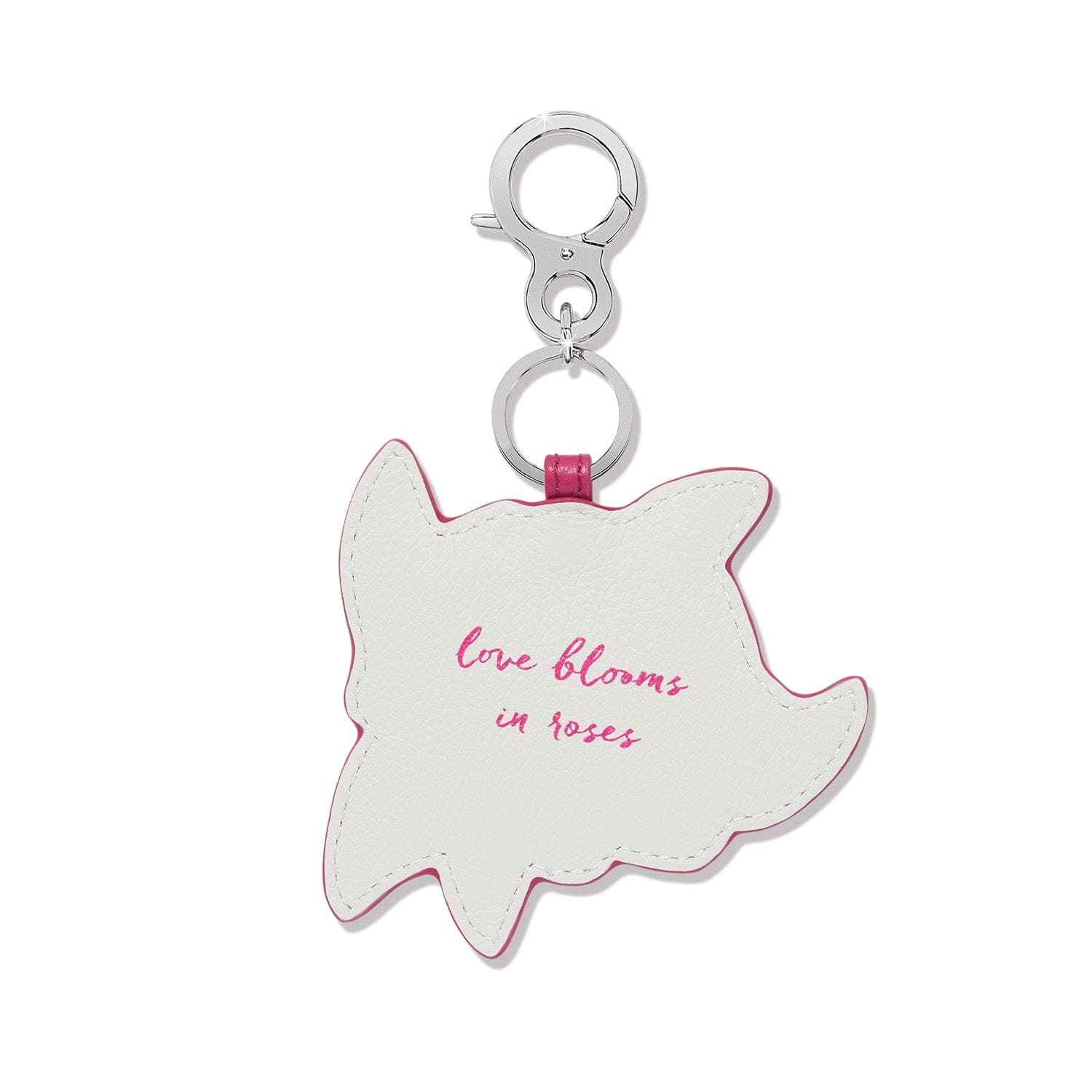 Rose Petal Embroidered Handbag Fob - Image 2