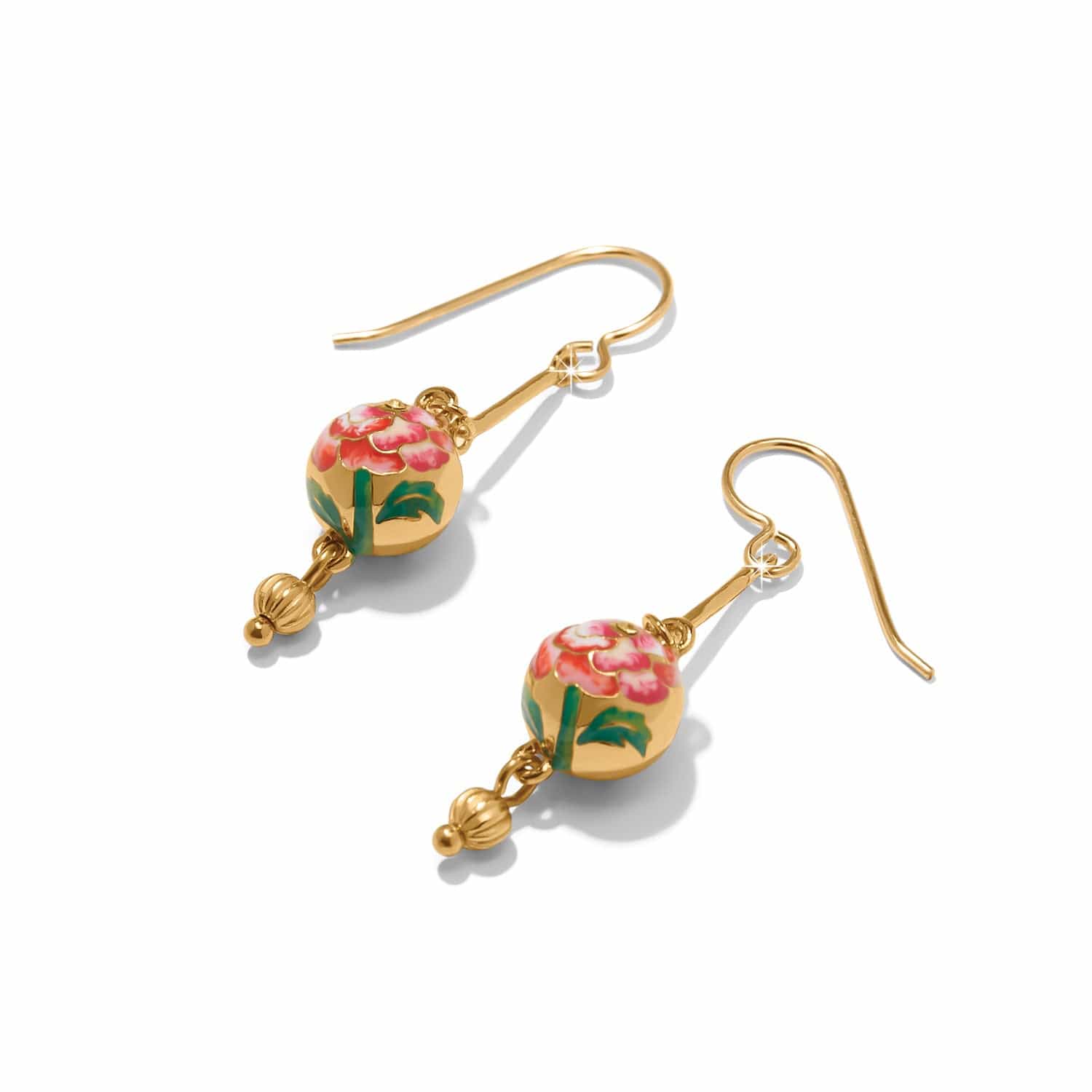 Rose Petal French Wire Earrings - Image 2