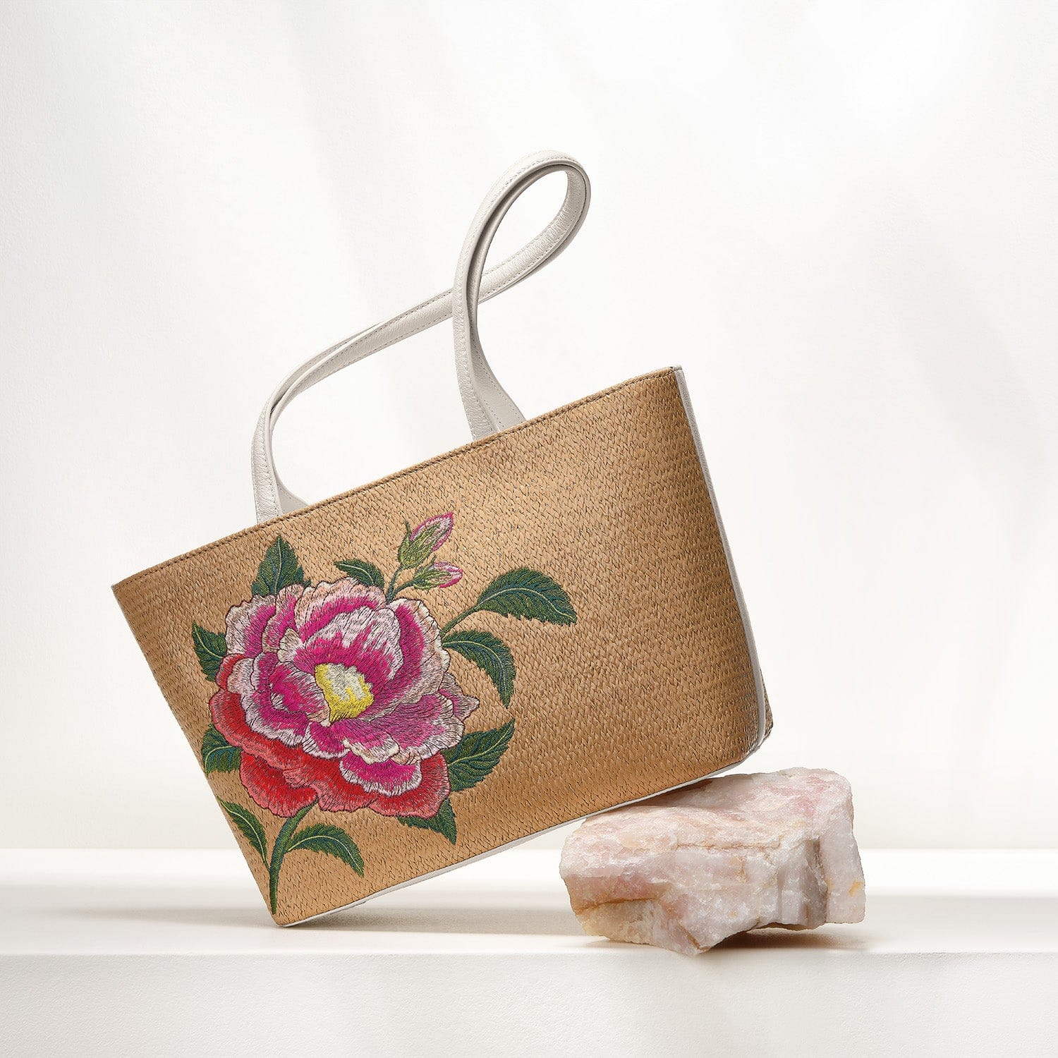 Roselyn Straw Tote - Image 5