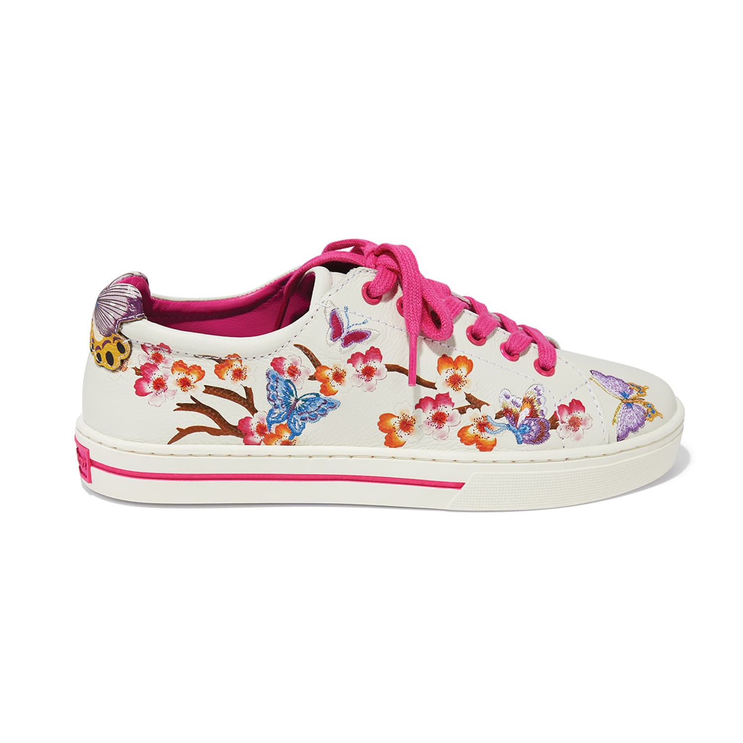 Sakura Embroidered Sneakers - Image 2