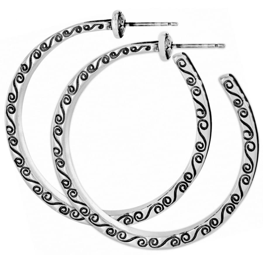 Secret Of Love Hoop Post Earrings - Image 2