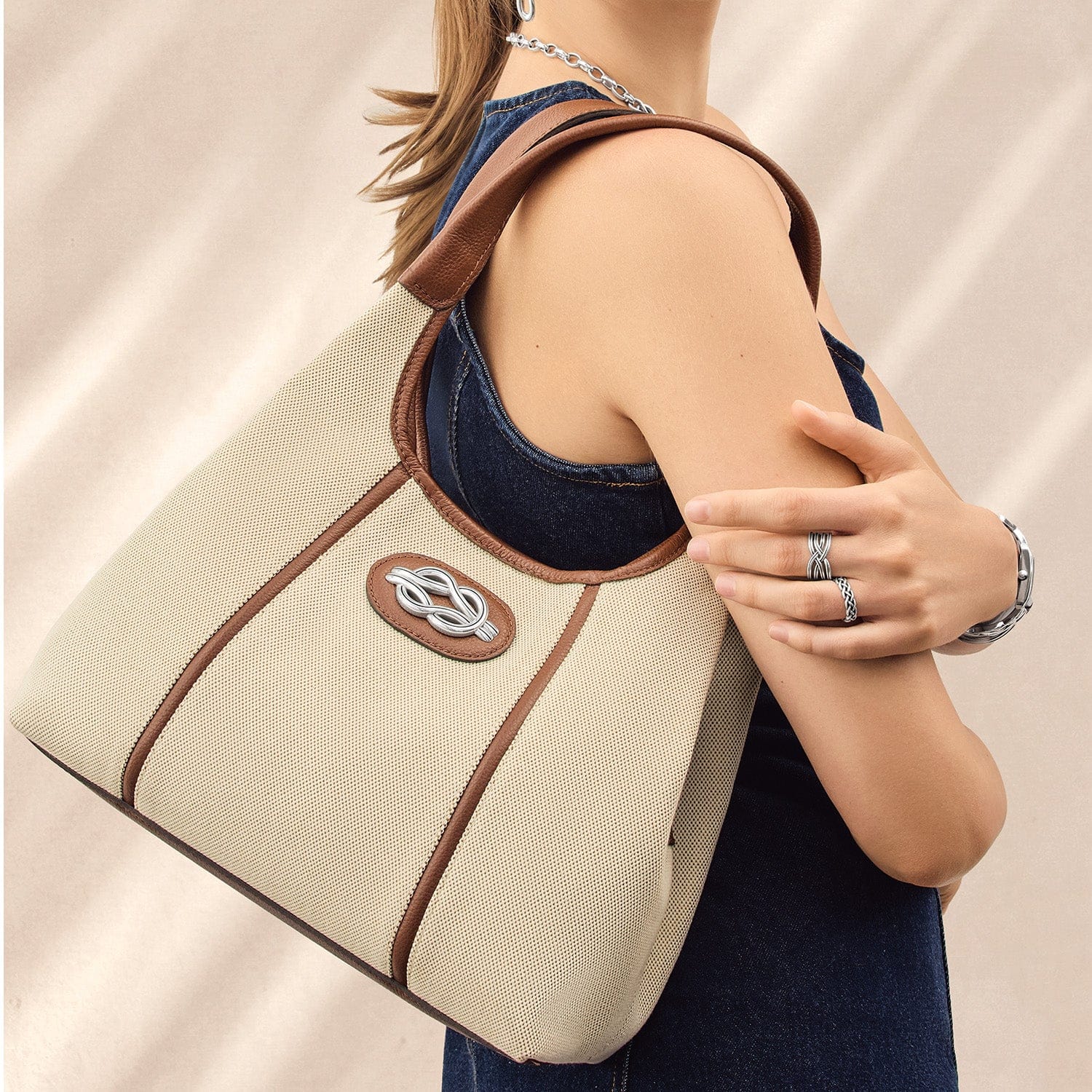 Selene Canvas Shoulder Bag - Image 4