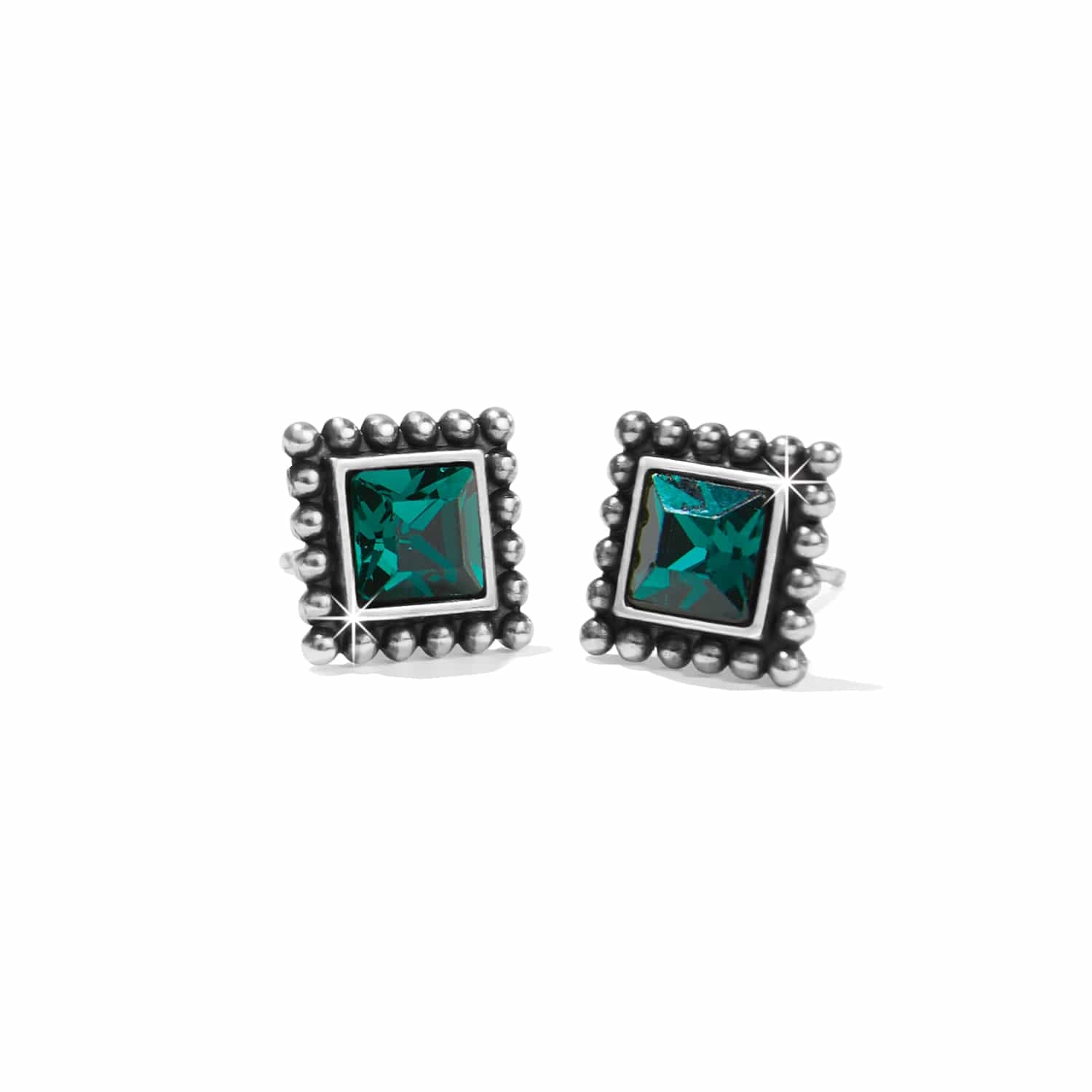 Sparkle Square Mini Post Earrings - Image 7