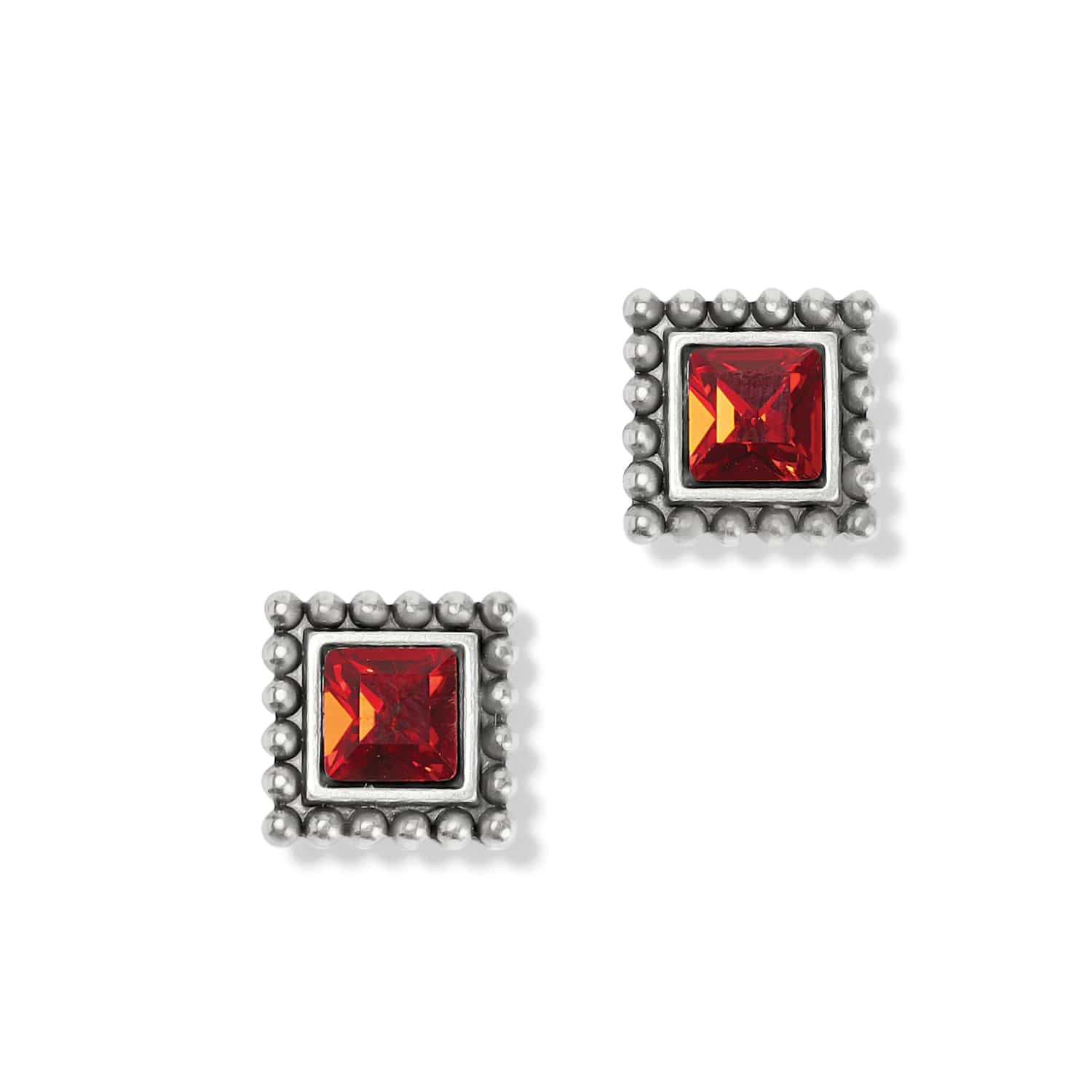 Sparkle Square Mini Post Earrings - Image 2