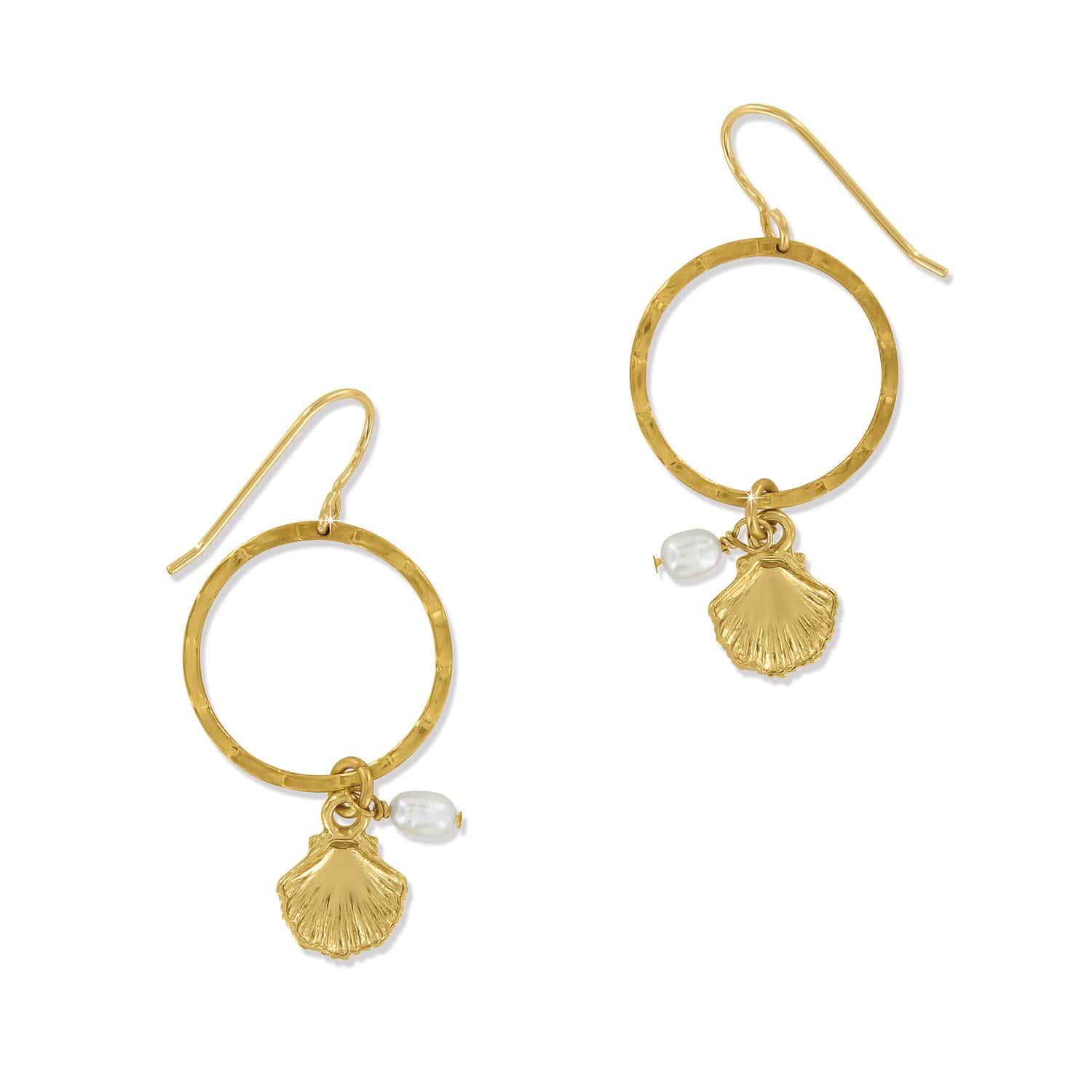 Sunset Cove Pearl French Wire Earrings - Image 2