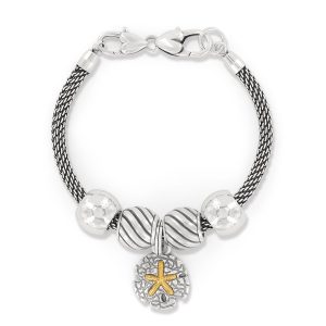 Sunset Cove Sand Dollar Charm Bracelet