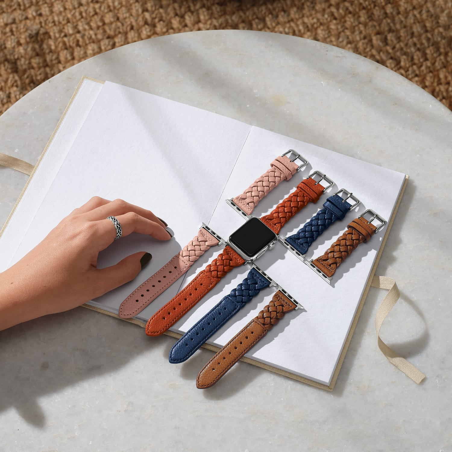 Sutton Braided Leather Watch Band - Image 21