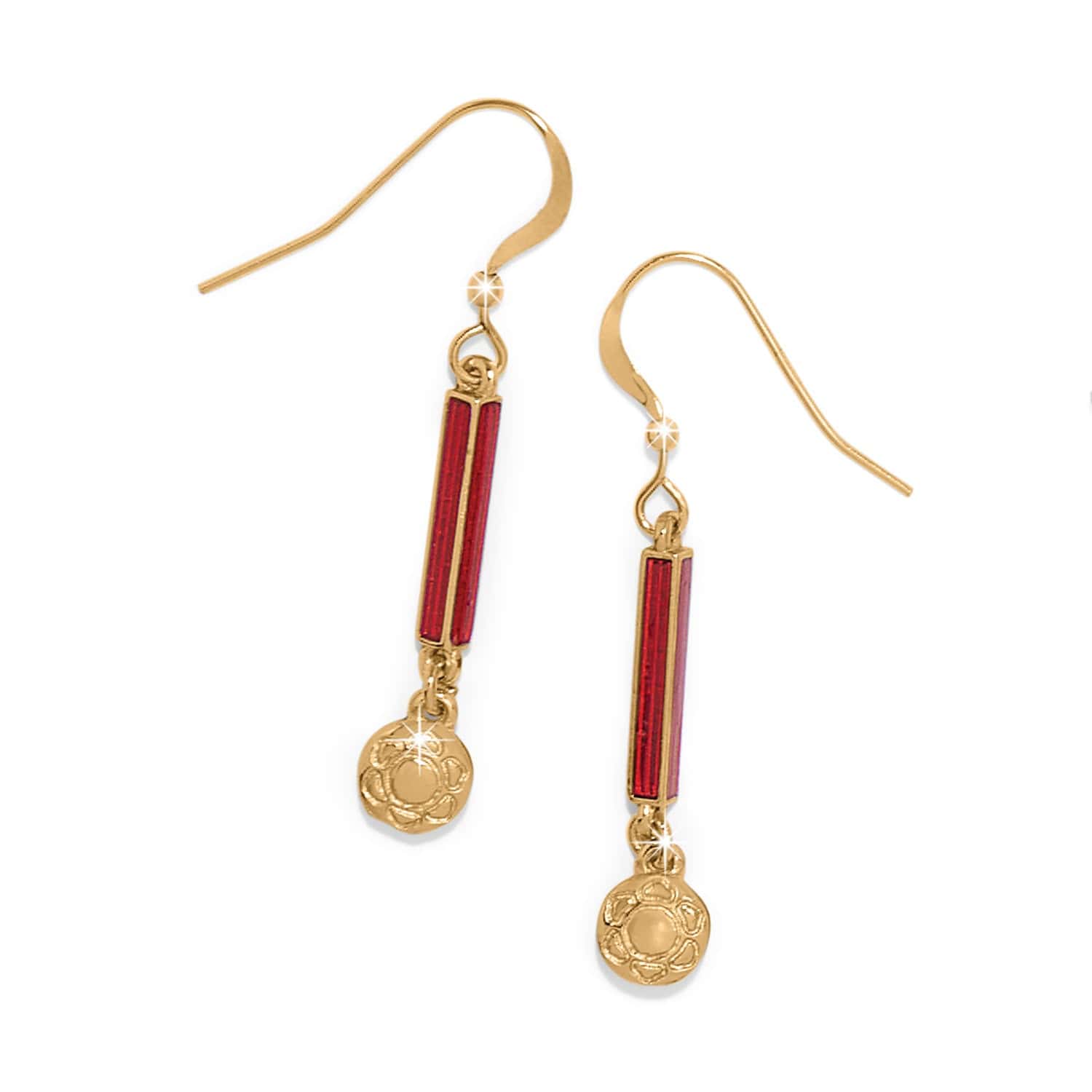 Sydney Poppy Drop French Wire Earrings - Image 2