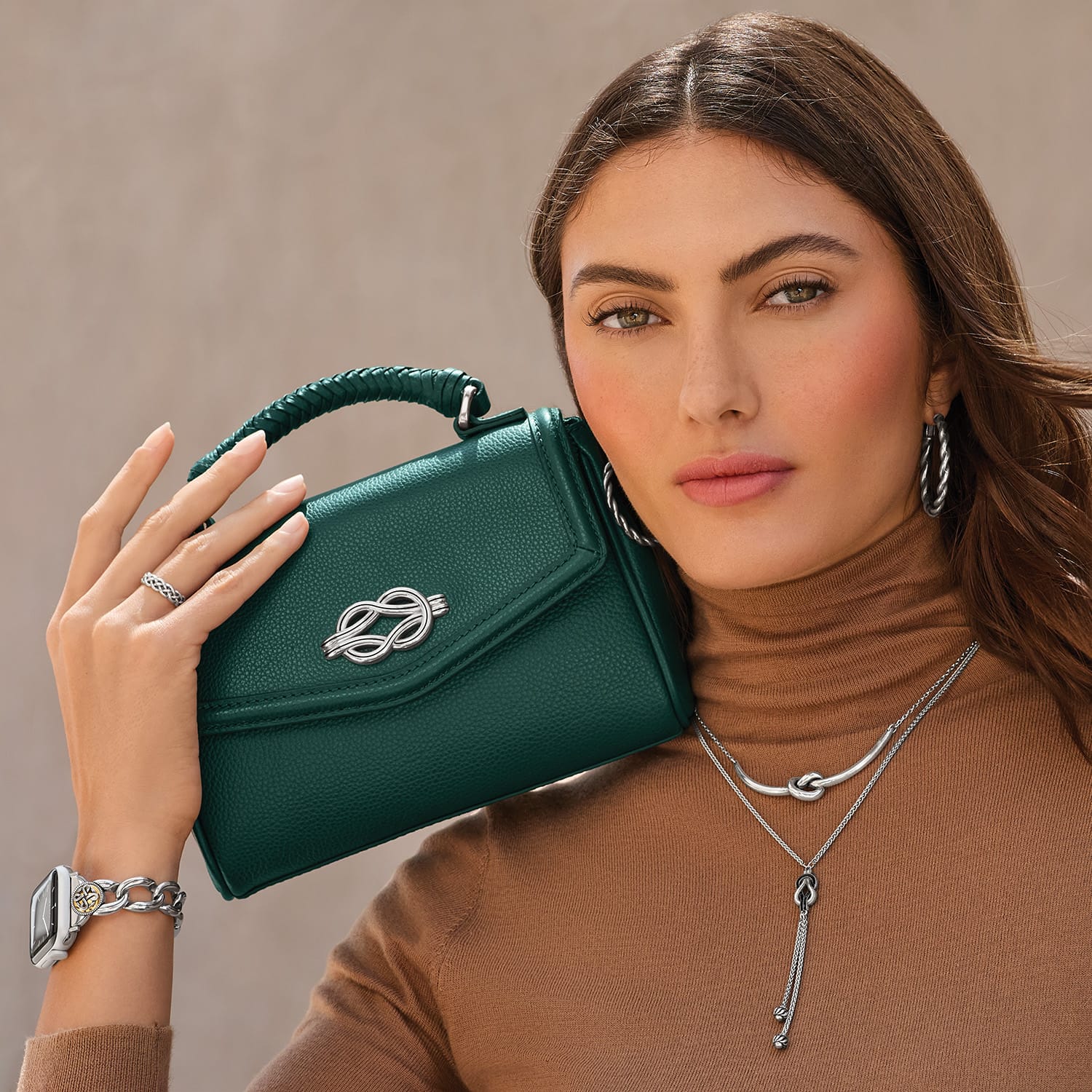 Tatum Small Flap Satchel - Image 9