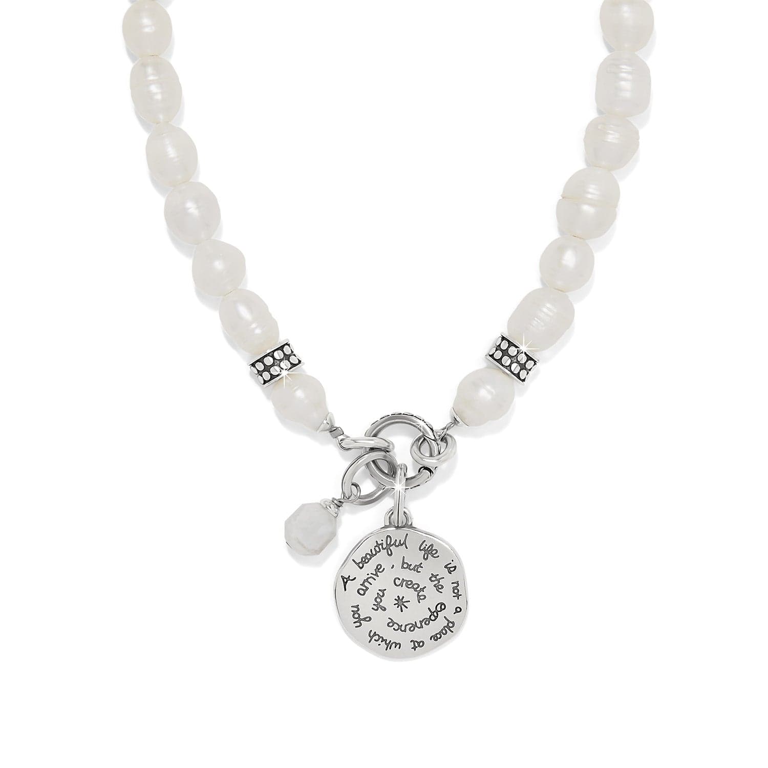 Token Charm Pearl Necklace - Image 2