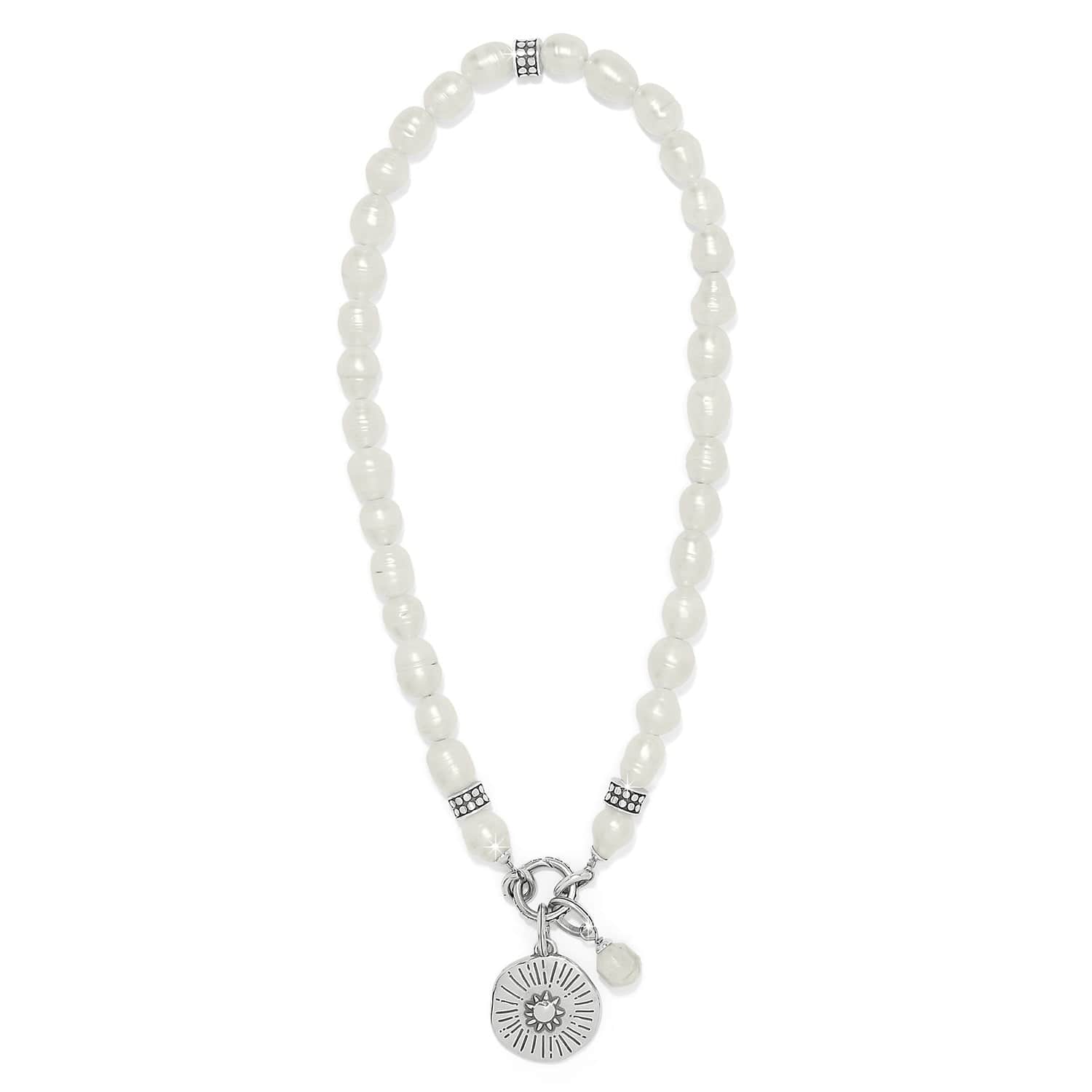 Token Charm Pearl Necklace - Image 3