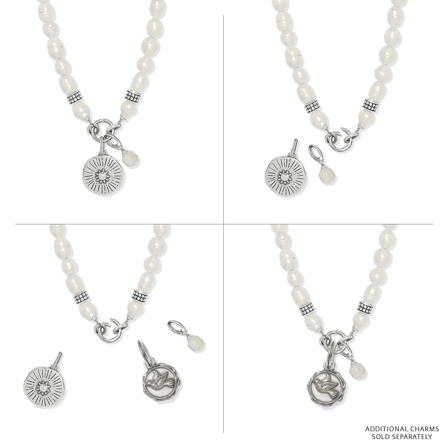 Token Charm Pearl Necklace - Image 4
