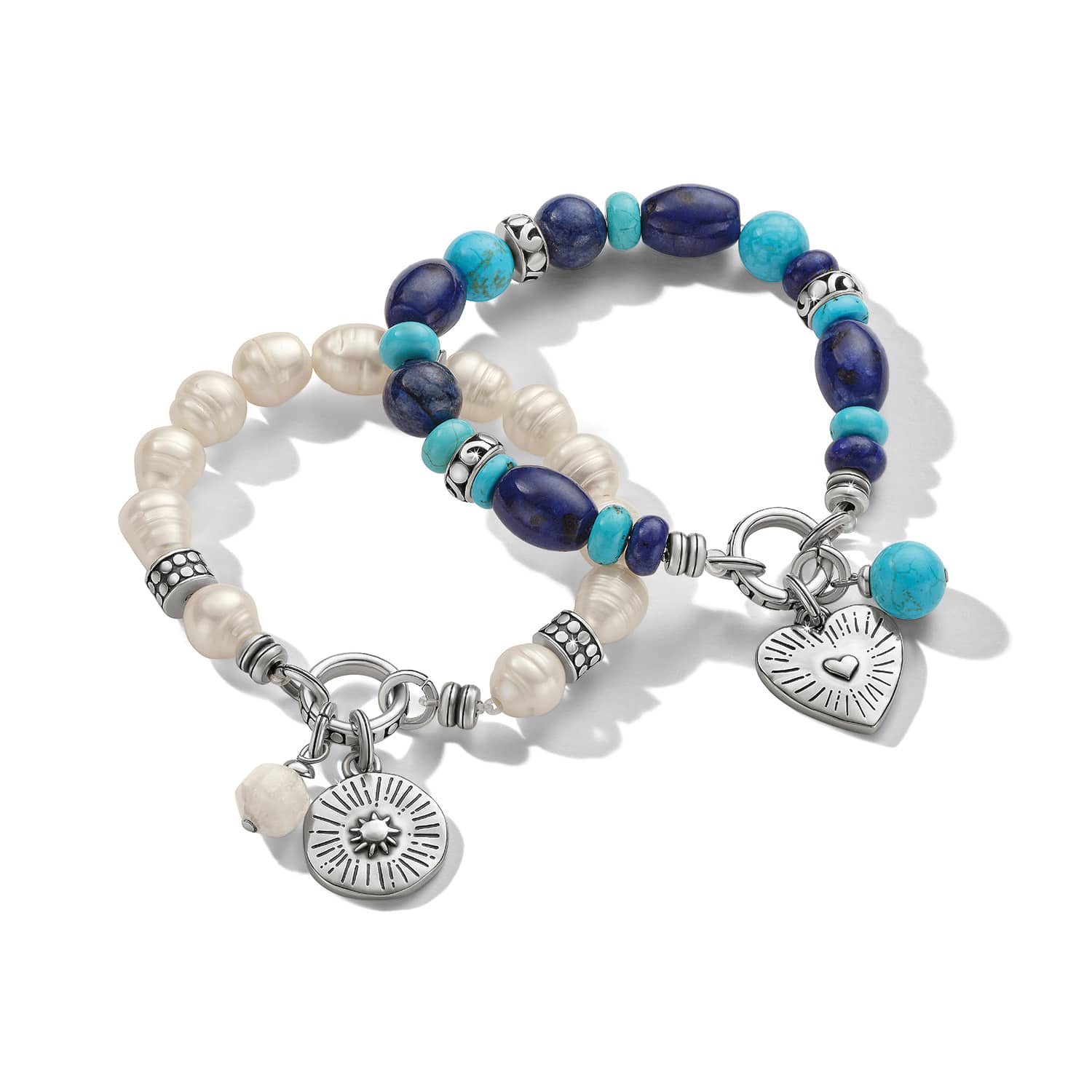 Token Pearl Charm Stretch Bracelet - Image 3