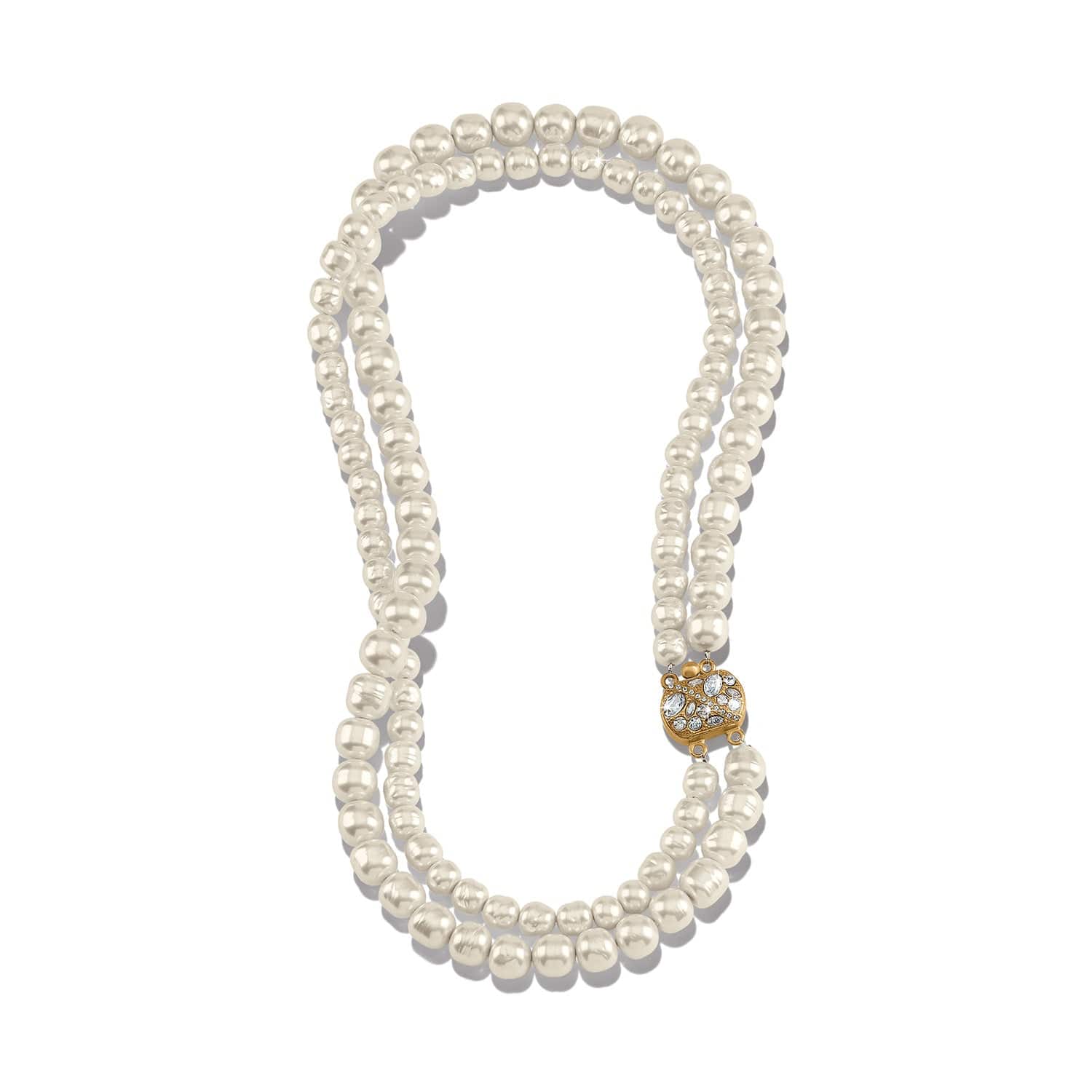 Trust Your Journey Double Pearl Necklace - Image 2