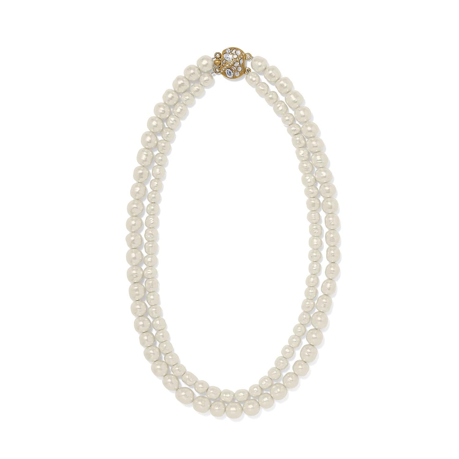 Trust Your Journey Double Pearl Necklace - Image 3