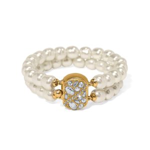 Trust Your Journey Double Pearl Stretch Bracelet