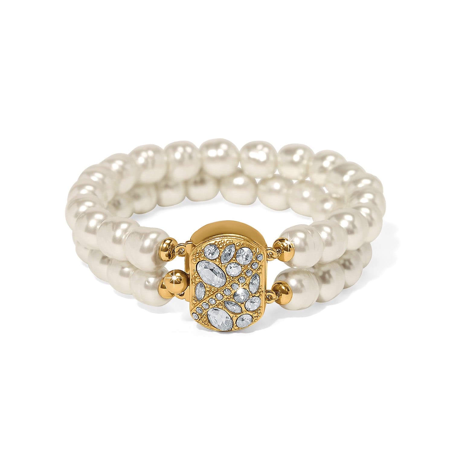 Trust Your Journey Double Pearl Stretch Bracelet