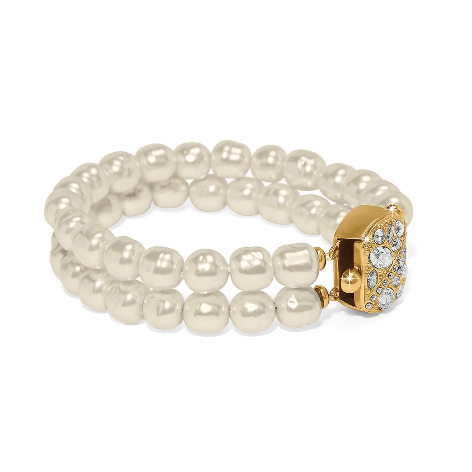 Trust Your Journey Double Pearl Stretch Bracelet - Image 2