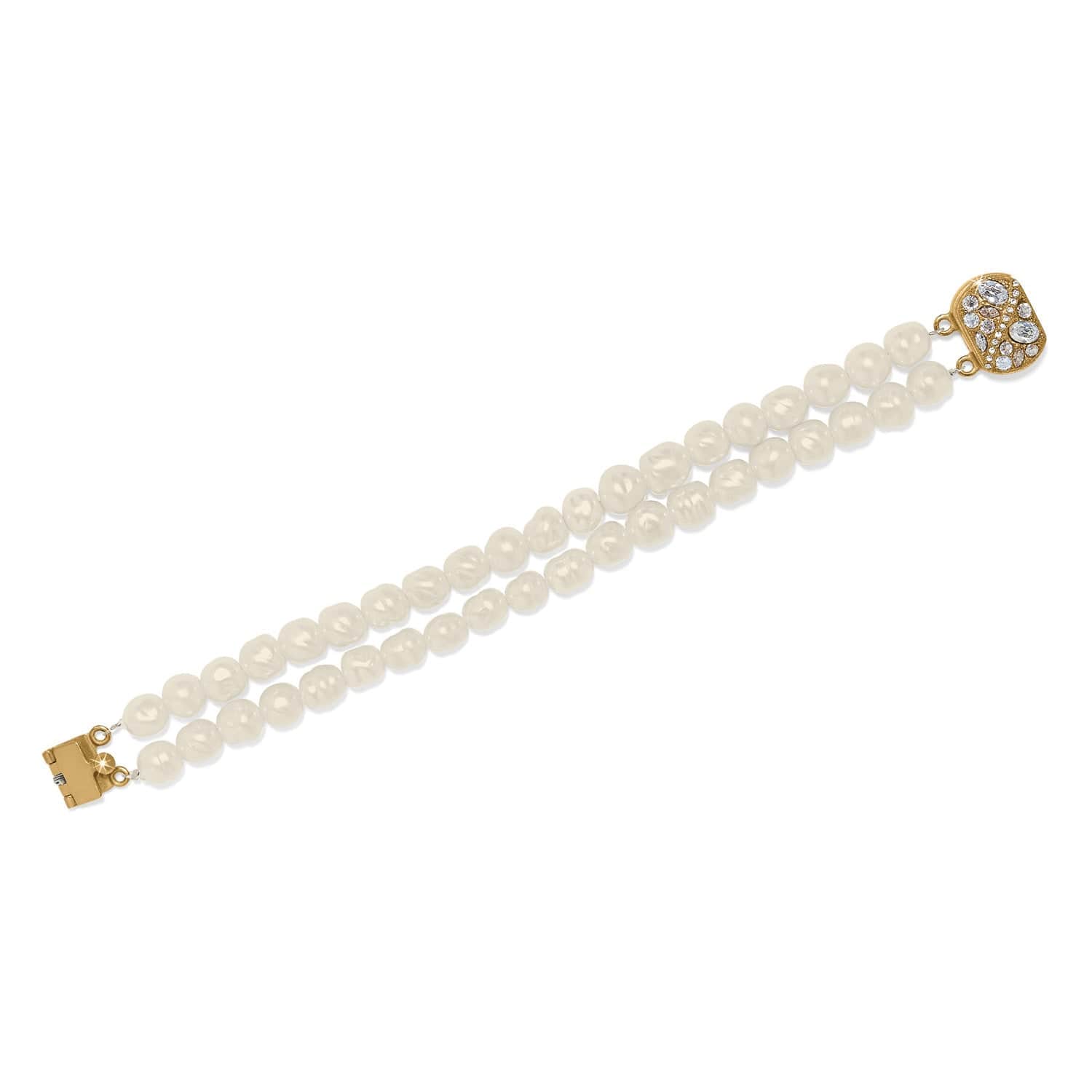 Trust Your Journey Double Pearl Stretch Bracelet - Image 3
