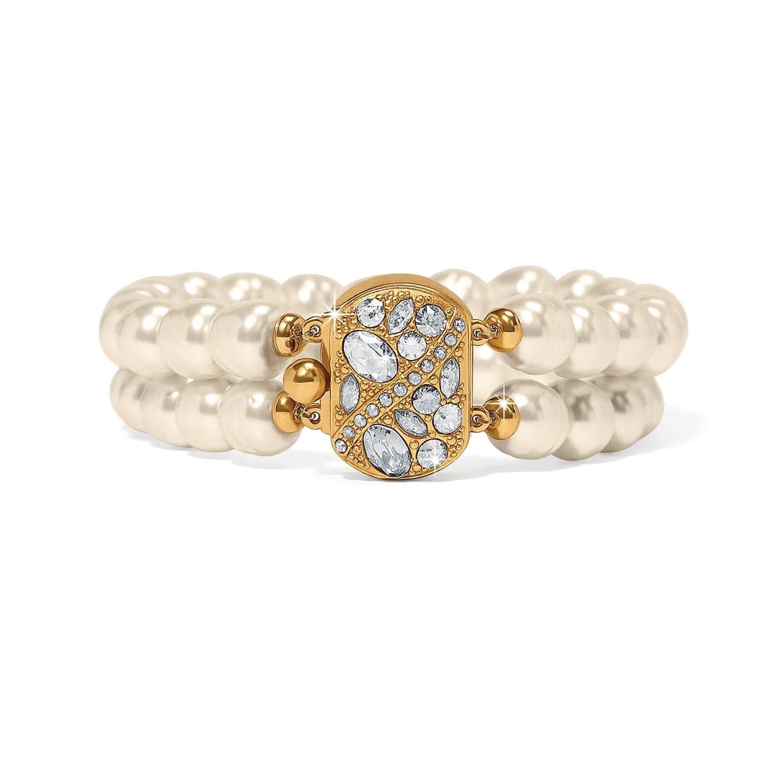 Trust Your Journey Double Pearl Stretch Bracelet - Image 4