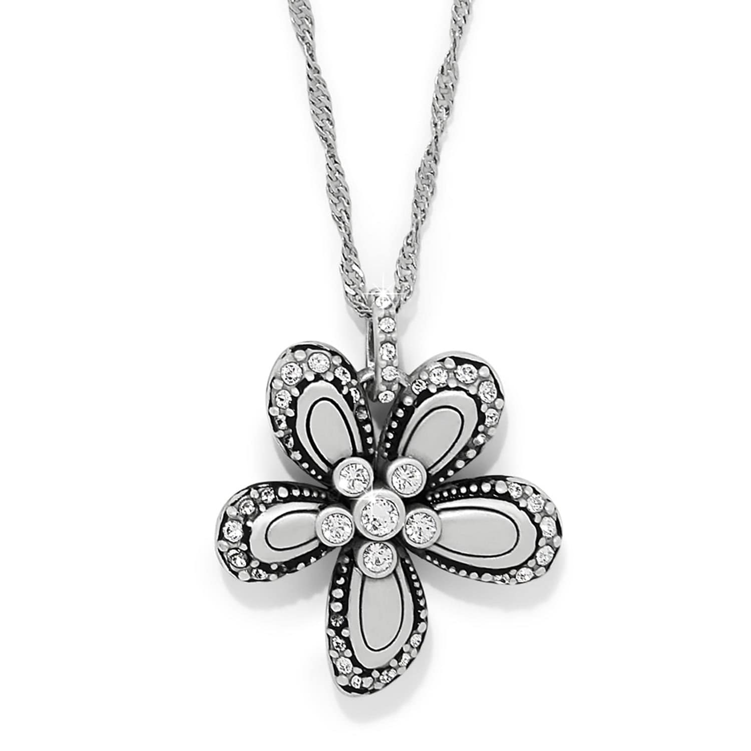 Trust Your Journey Flower Reversible Necklace - Image 2