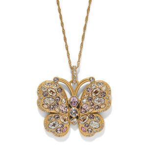 Trust Your Journey Golden Bufferfly Necklace