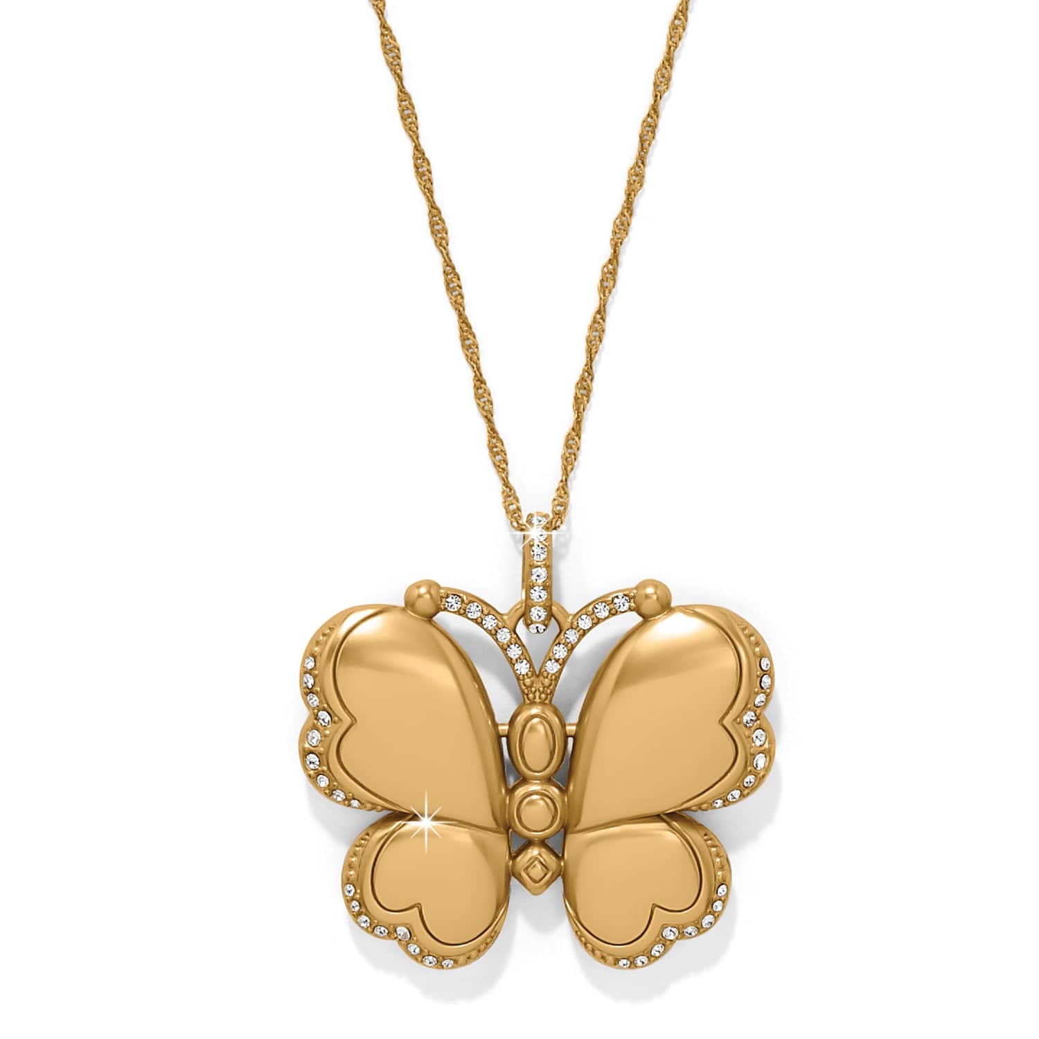 Trust Your Journey Golden Bufferfly Necklace - Image 2