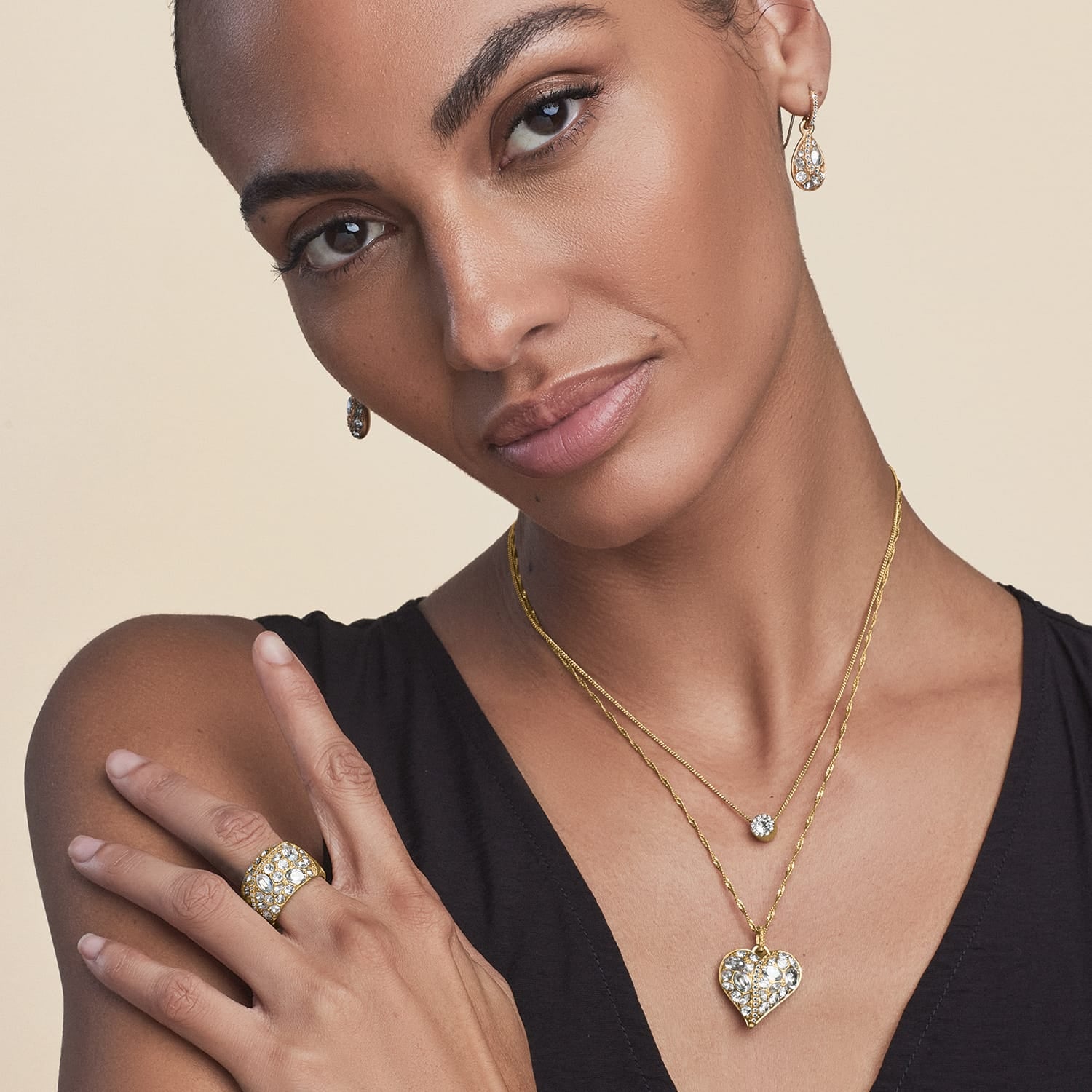 Trust Your Journey Golden French Wire Earrings - Image 2